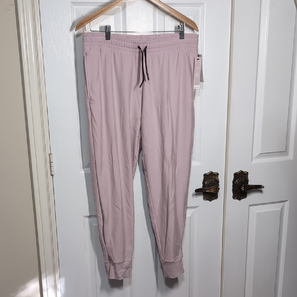 Sympli Fleece Jogger Size medium Pink NEW